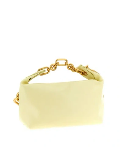 Balmain Sync Mini Chain Handbag Padlock Detail In Purple