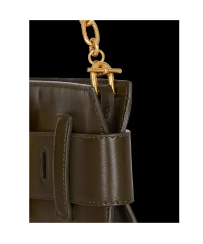 Balmain Anthem Clutch Bag In Orange