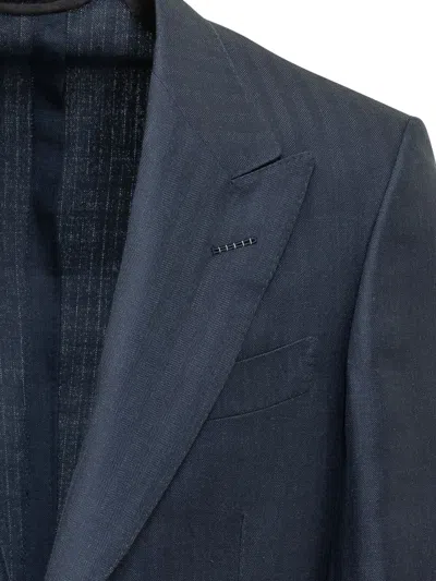 Tom Ford Single-breasted Blazer In Black
