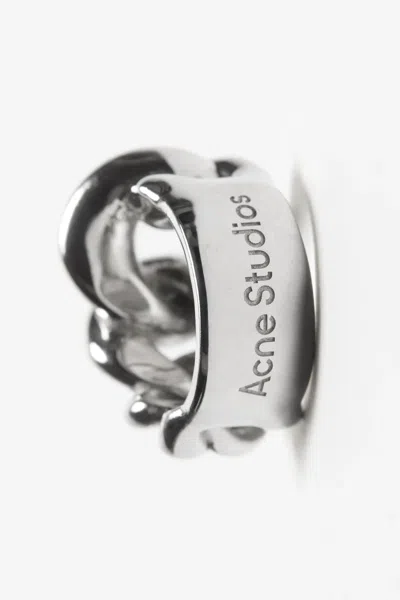 Acne Studios Chain-link Ring In Silver
