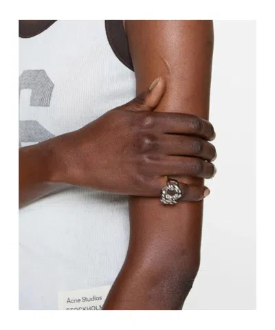 Acne Studios Chain-link Ring In Silver