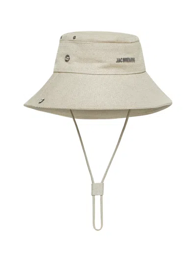 Jacquemus Logo Hat In Brown