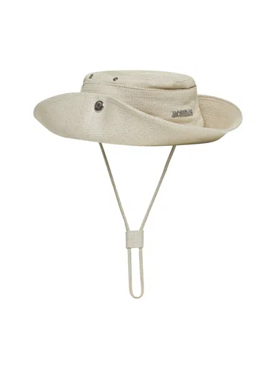 Jacquemus Logo Hat In Brown