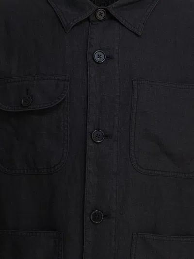 Alex Mill Garment Dyed Work Jacket In Recycled Denim In Black
