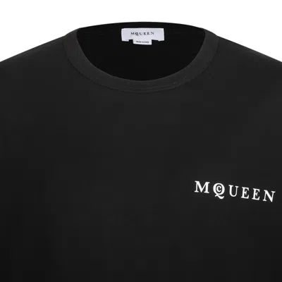 Alexander Mcqueen Exploded Logo Over Fit T Shirt In Animal Print