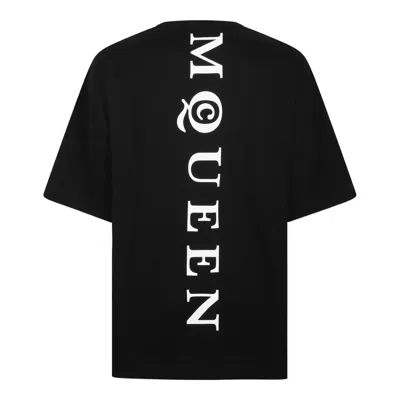 Alexander Mcqueen Exploded Logo Over Fit T Shirt In Animal Print
