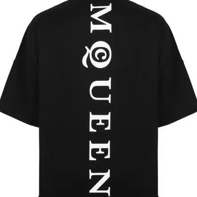 Alexander Mcqueen Exploded Logo Over Fit T Shirt In Animal Print