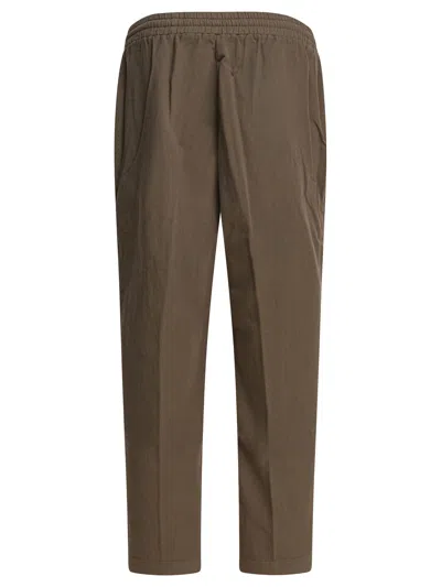 Altum Drawstring Side-panel Trousers In Brown