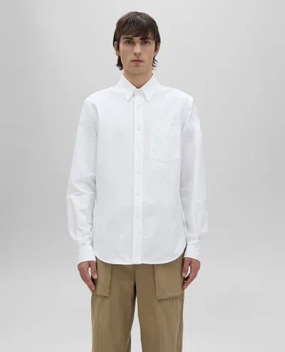 Aspesi Box Cut Cotton Poplin Shirt In White