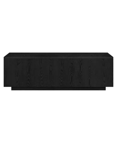 Hudson & Canal Paxton 48" Wide Rectangular Coffee Table In Black