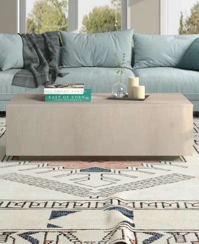 Hudson & Canal Paxton 48" Wide Rectangular Coffee Table In Brown