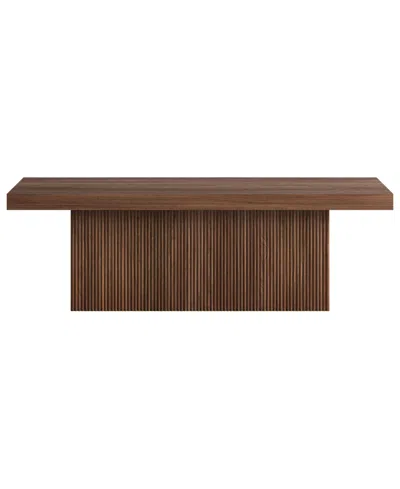 Hudson & Canal Torren 48" Wide Rectangular Fluted Coffee Table