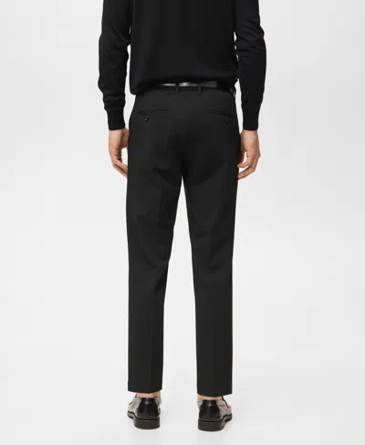 Mango Suit Pants In Black