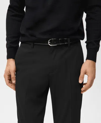 Mango Suit Pants In Black