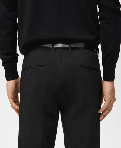Mango Suit Pants In Black