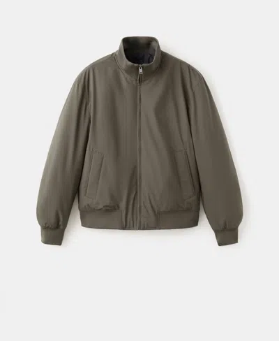 Mango Men's Water-repellent Bomber Jacket In Gray