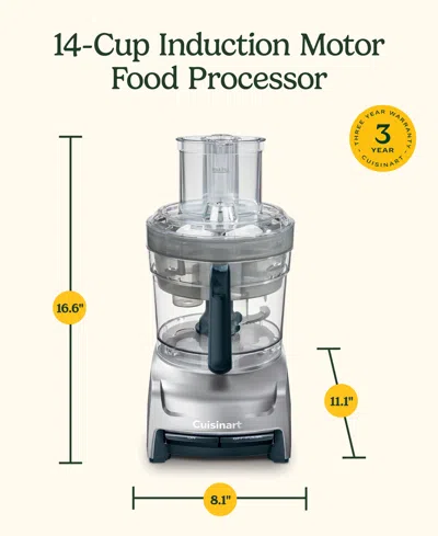 Cuisinart 14-cup Food Processor In Transparent