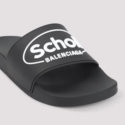 Balenciaga Rubber Slippers In Black
