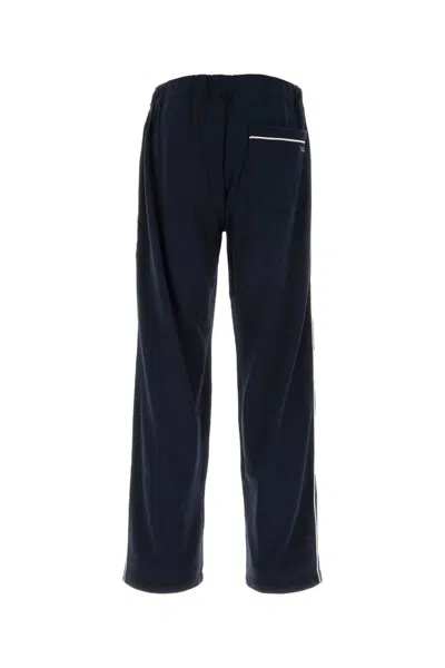Bode Navy Blue Cotton And Lyocell Joggers In Black