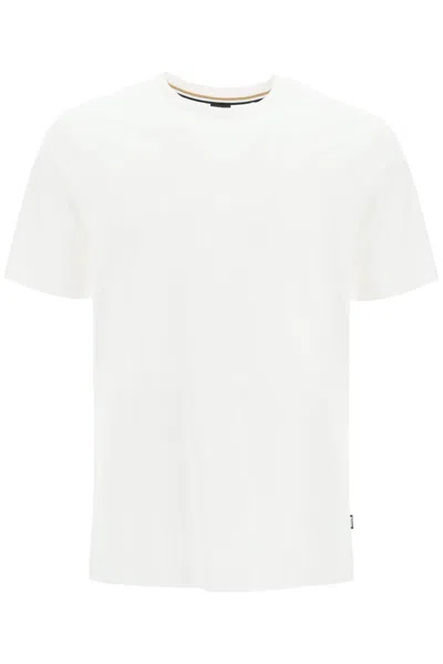 Hugo Boss Boss Teebo Cotton T-shirt In White