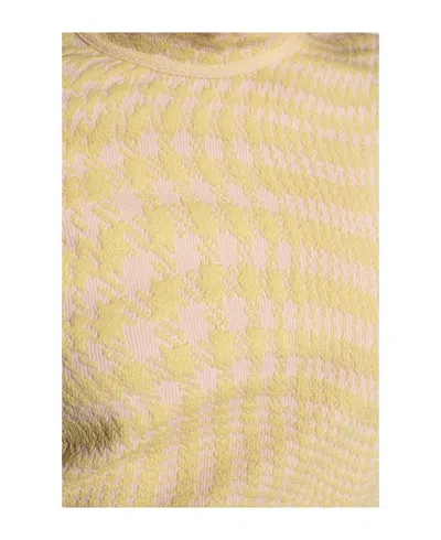 Burberry Cameo Ip Pattern Wool Sweater In Neutral