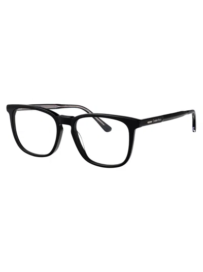 Calvin Klein Square-frame Glasses In Black