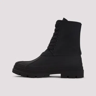 Celine Triumph Canvas High-top Chunky Boot In Black