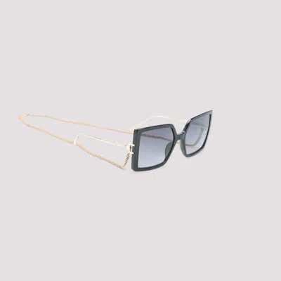 Chopard Square Acetate Sunglasses In Gold