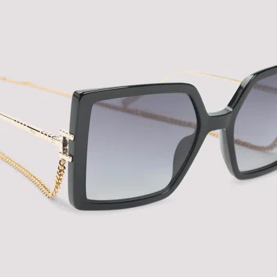 Chopard Square Acetate Sunglasses In Gold