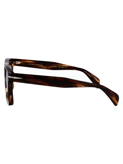 David Beckham Brown Havana Acetate Sunglasses In Brown