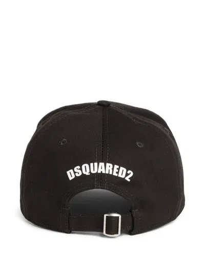 Dsquared2 Cotton Cap In Black