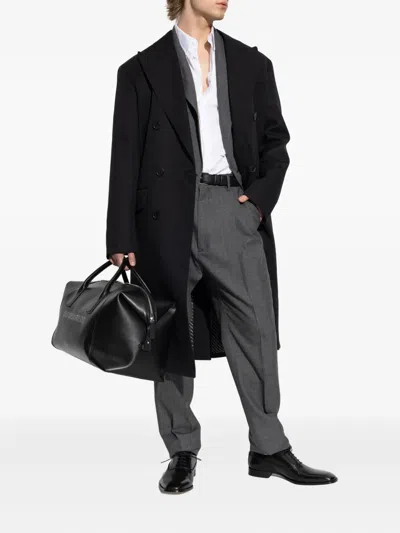 Dsquared2 Evening Double Breast Coat In Black