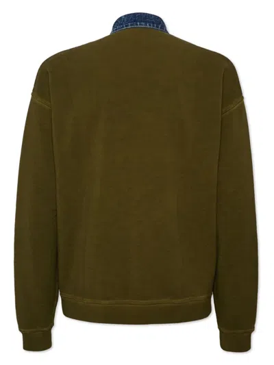 Dsquared2 Supernegative Dyed Relax Fit Cardigan In Green
