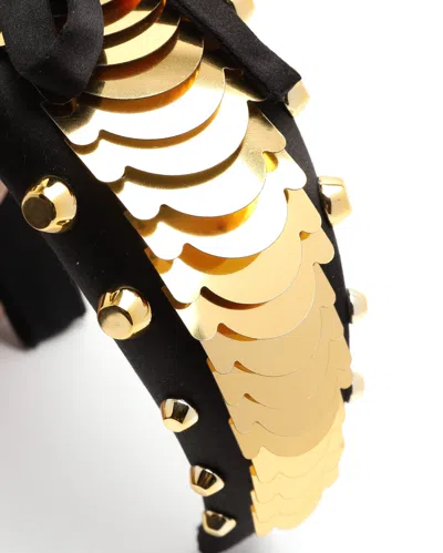 Prada Spangle Headbands In Gold