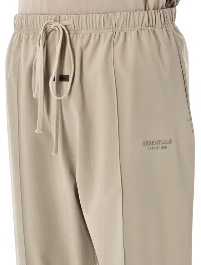 Essentials Fear Of God  Sporty Nylon Relaxed Trackpant In Neutral
