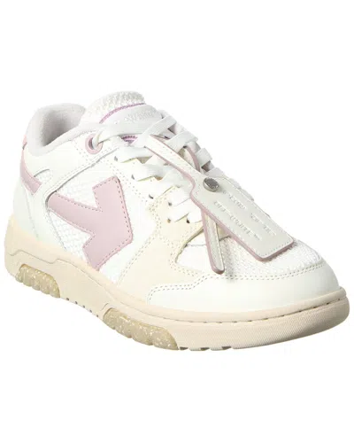 Off-white ™ Out Of Office Slim Leather & Mesh Sneaker In White