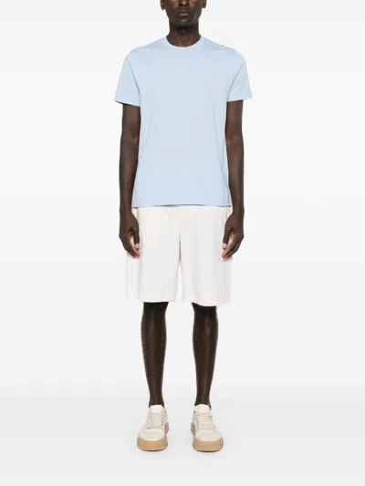 Finamore 1925 Finamore Cotton T-shirt In Blue