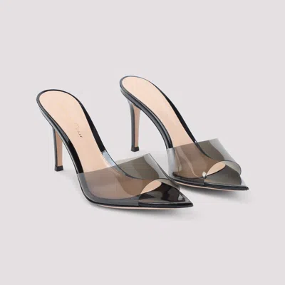 Gianvito Rossi Pointed Plexiglass Sandals With 85mm Heel Height In Black
