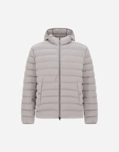Herno Nylon Down Jacket Jackets And Coats Grey In Gray