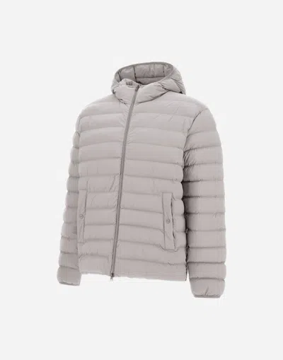 Herno Nylon Down Jacket Jackets And Coats Grey In Gray