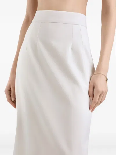 Dolce & Gabbana Pencil Midi Skirt In White