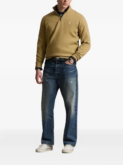 Polo Ralph Lauren Embroidered Polo Shirt In Brown