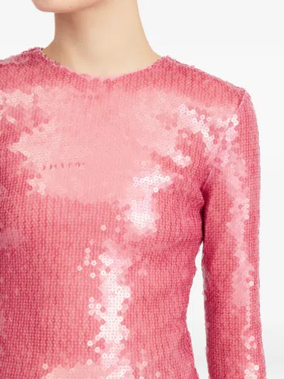 16arlington Tanith Sequin Top In Pink