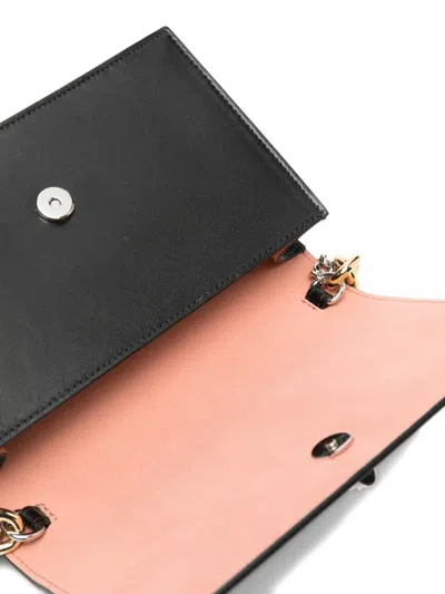 Alexander Mcqueen Small Chain-embellished Skull Shoulder Bag In Animal Print