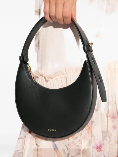 Furla Delizia Mini Bag Nero Black Soft Calf Leather Woman