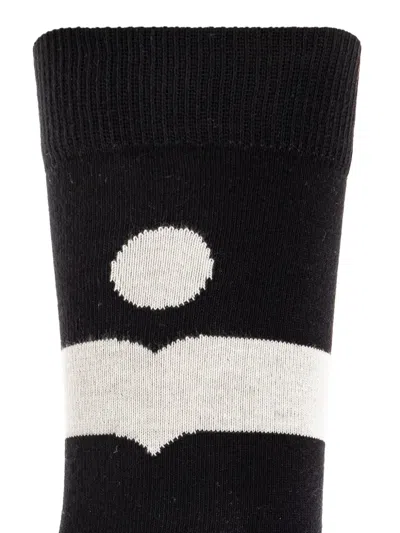 Isabel Marant Calzini Nesson Medi Con Logo In Black