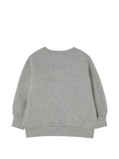 Tiny Cottons Flower Sweatshirt In Gray