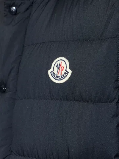 Moncler Barthe Padded Gilet In Blue