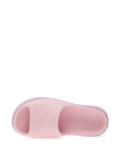 Adidas Originals Adifom Platform Logo Slides In Pink