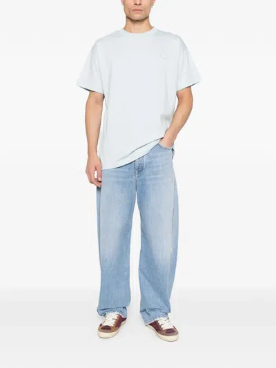 Flâneur Logo-patch T-shirt In Blue